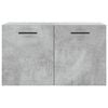 vidaXL Wall Cabinet Concrete Grey Engineered Wood 23.6x14.4x13.8 in