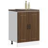 vidaXL Sink Base Cabinet Brown Oak Engineered Wood Medium