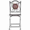 vidaXL Garden Chair Set of 2 Brown, Black, Cream