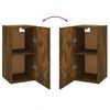vidaXL TV Cabinet Set of 2 Smoked Oak Engineered Wood Standard