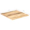 vidaXL Table Top Natural Wood Solid mango wood 27.6 x 27.6 in