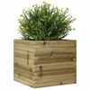 vidaXL Garden Planter Natural Wood Solid Pine Wood 19.7 x 19.7 in