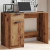 vidaXL Desk Old Wood Engineered Wood Medium Computer Desk Rectangular