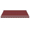 vidaXL Manual Retractable Awning Burgundy 157.5x118.1"
