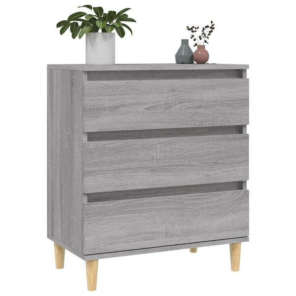 vidaXL Sideboard Grey Sonoma Engineered wood 23.6x13.8x27.6 in Sideboard