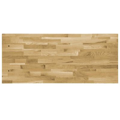 vidaXL Table Top Solid Oak Wood Rectangular 1.7" 39.4"x23.6"