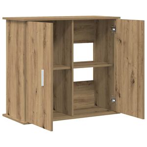 vidaXL Aquarium Stand Artisan oak Engineered wood Medium Aquarium Stand