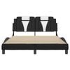 vidaXL Bed Frame Black and White