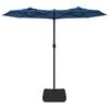 vidaXL Garden Parasol Azure blue 100% polyester, powder-coated iron Medium