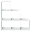 vidaXL Room Divider Bookcase White Engineered Wood Medium