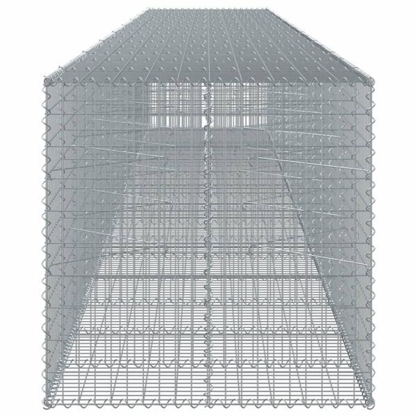 vidaXL Gabion Basket Silver Galvanized Iron Large Heavy Weight Endurance
