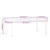 vidaXL Garden Dining Set Grey and Black