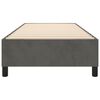 vidaXL Bed Frame Dark Grey Velvet (100% polyester), Plywood, Engineered wood