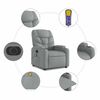 vidaXL Electric Massage Recliner Chair Light Gray