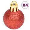 vidaXL Christmas Bauble Set Gold and Red Plastic Assorted Sizes