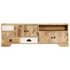 vidaXL TV Cabinet Natural Mango Wood Solid Mango Wood Medium TV Cabinet