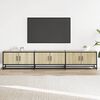 vidaXL TV Cabinet Sonoma oak Engineered wood, metal Large Durable