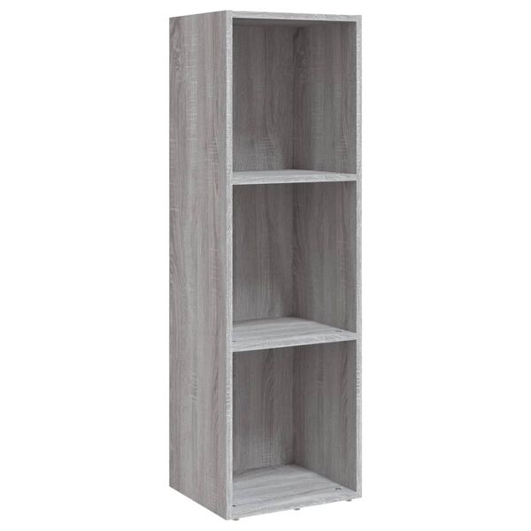 vidaXL Book Cabinet Grey sonoma Engineered wood Tall Book Cabinet