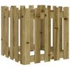 vidaXL Garden Planter Brown Impregnated pine wood Medium