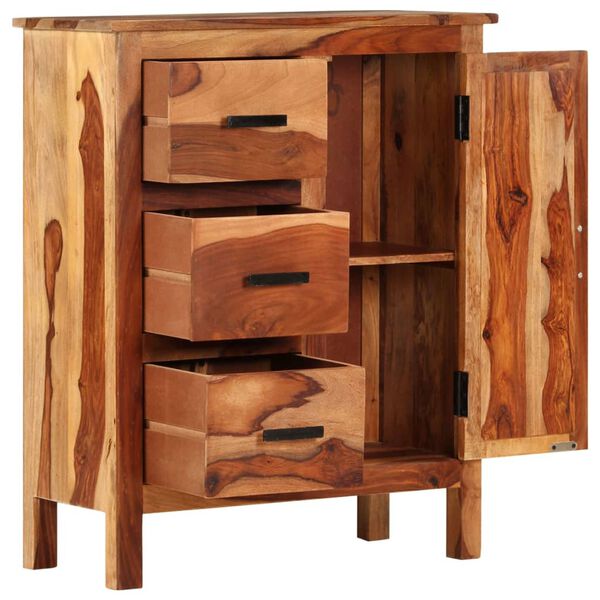 vidaXL Sideboard 25.6"x11.8"x31.5" Solid Wood