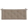vidaXL Garden Bench Cushion Set of 2 Taupe Oxford Fabric (100% Polyester)