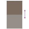 vidaXL Roller Blind Coffee 100% Polyester, Aluminum 51.2x90.6 in