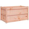 vidaXL Garden Planter Solid wood color Solid Douglas wood Large Durable