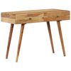 vidaXL Desk Honey Solid Acacia wood 39.4 x 20.1 x 29.9 in Desk