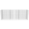 vidaXL Gabion Raised Bed Silver Galvanized steel Large Durable