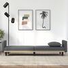 vidaXL Sofa Bed Dark Grey Polyester, Foam, Plywood Medium