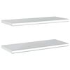 vidaXL Wall Shelf Silver Stainless Steel 29.5 x 11.8 x 1.2 in