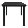 vidaXL Dining Set Black Glass Large Seats Many Garden Dining Set