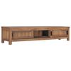 vidaXL TV Cabinet Natural Teak Solid Teak Wood 59.1x11.8x11.8 in