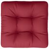 vidaXL Pallet Cushion Wine red 100% polyester 20 x 20 x 4.7 in Cushion