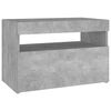 vidaXL Bedside Cabinet Concrete grey Engineered wood Bedside Cabinet