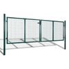 vidaXL Garden Mesh Gate Fence Door Wall Grille 118.1x29.5"