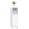 vidaXL Bathroom Cabinet White Engineered wood, iron Tall
