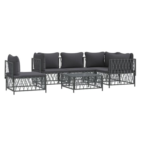 vidaXL Garden Lounge Set Anthracite