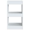 vidaXL Book Cabinet White Engineered wood Medium Book Cabinet
