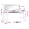 vidaXL Garden Bench Natural Wood Solid Acacia Wood Small Garden Bench