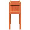 vidaXL Garden Planter Set of 2 Wax Brown Solid pine wood Medium