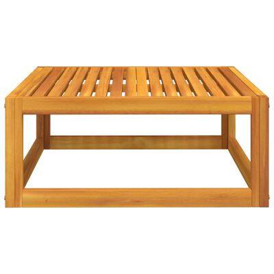 vidaXL Coffee Table 26.8"x26.8"x11.4" Solid Acacia Wood