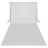 vidaXL Backdrop Cotton without Stand White 20 x 10 feet
