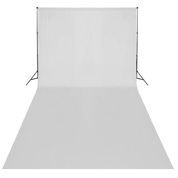 vidaXL Backdrop Cotton without Stand White 20 x 10 feet
