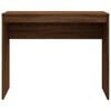 vidaXL Desk Brown oak Engineered wood Small Modern Desk Rectangular