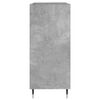 vidaXL Record Cabinet Concrete Gray Engineered Wood Medium