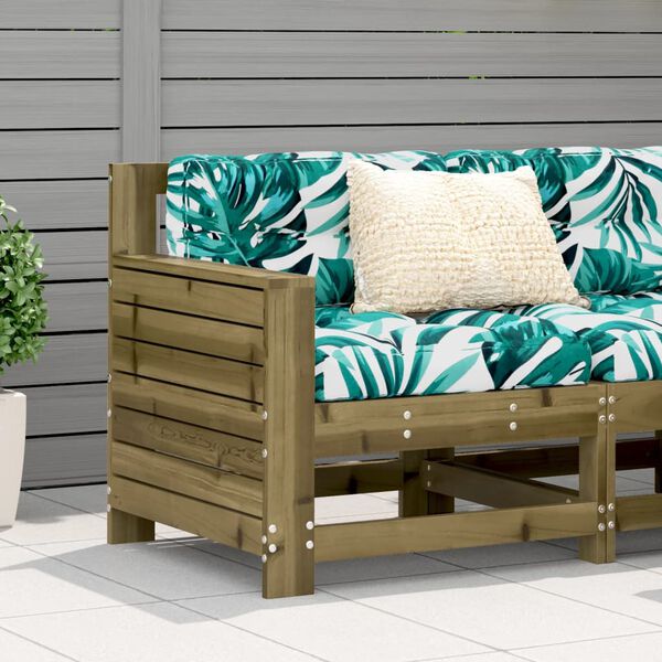 vidaXL Garden Sofa Treated Wood Pine 27.2x24.4x27.8 in Modular
