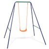 vidaXL Children Swing Seat Blue Steel Standard Ergonomic Outdoor Swing
