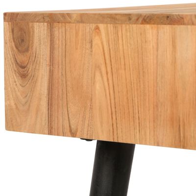 vidaXL Writing Table Solid Acacia Wood 46.5"x17.7"x29.9"
