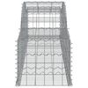 vidaXL Gabion Basket Set of 12 Silver Galvanized iron